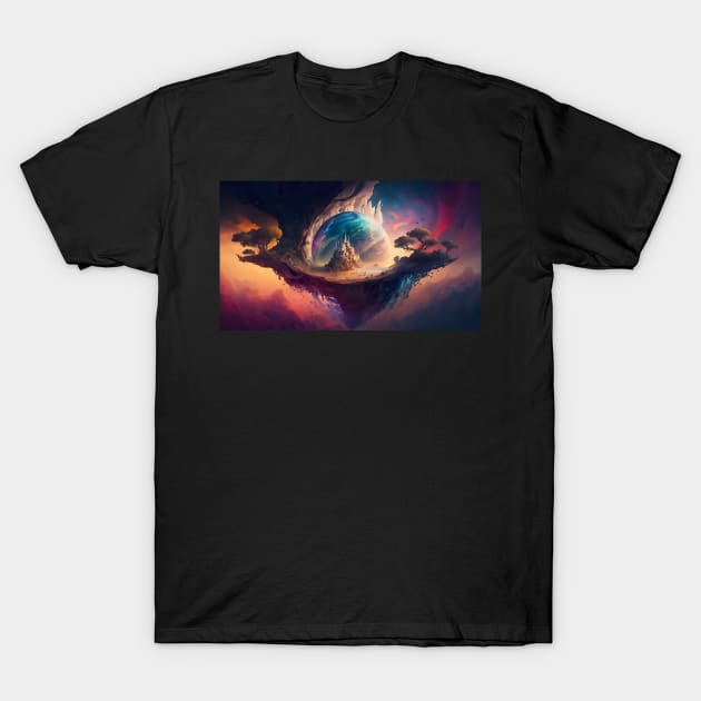 The Castle in the Sky T-Shirt by GozuDesigns